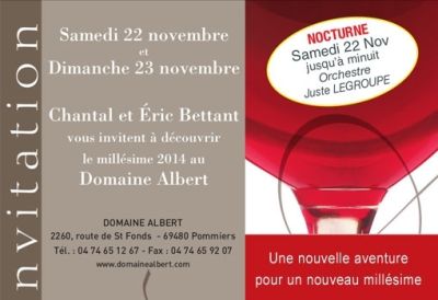 Le beaujolais nouveau 2014 arrive !